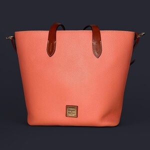 Dooney & Bourke Peach Leather Tote